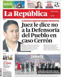 Portada de La Republica (Per&uacute;)