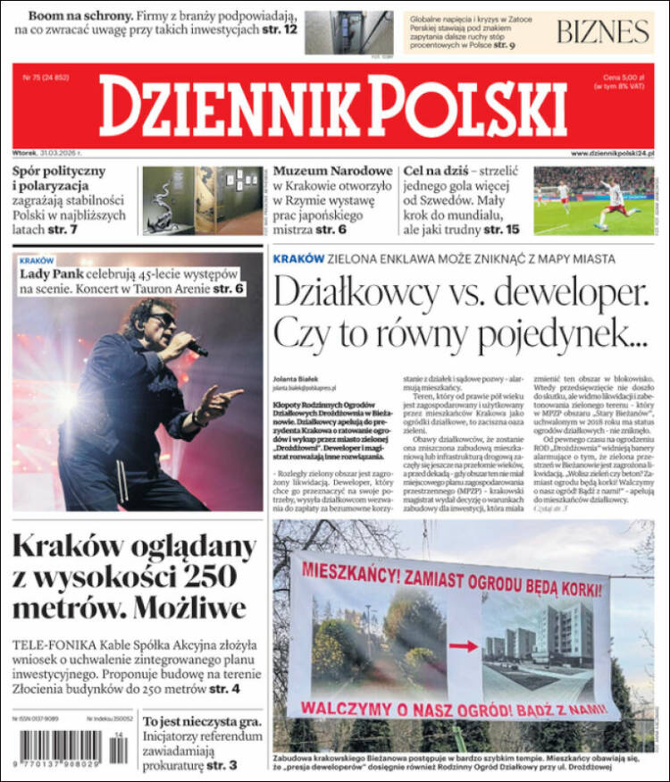 Portada de Dziennik (Poland)