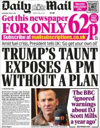 Portada de Daily Mail (United Kingdom)