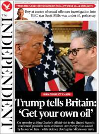 Portada de The Independent (United Kingdom)