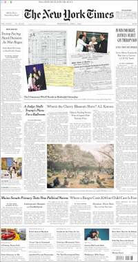 Portada de New York Times (USA)