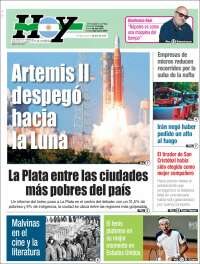 Portada de Diario Hoy (Argentina)