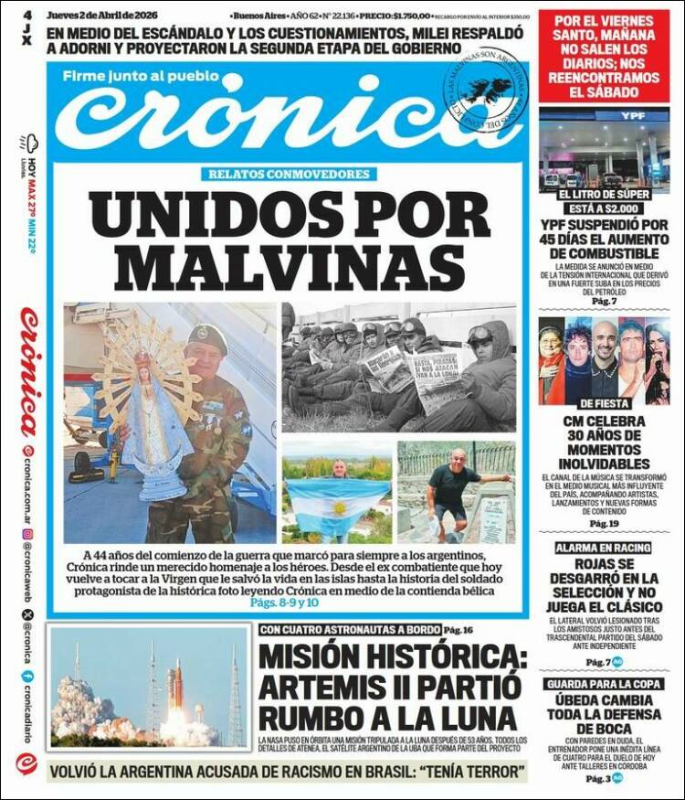 Portada de La Voz del Chaco (Argentina)