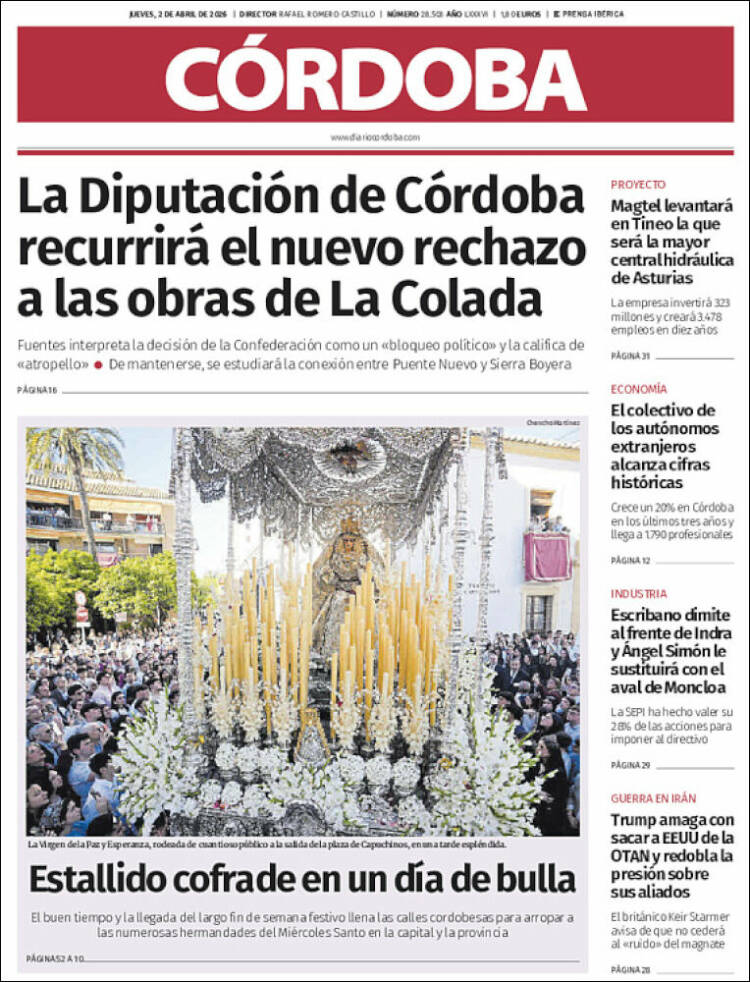 Portada de Diario de Córdoba (Espa&ntilde;a)