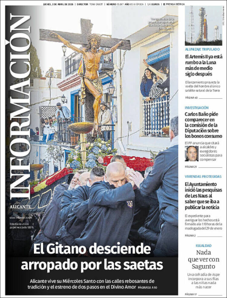 Portada de Diario Información (Espa&ntilde;a)