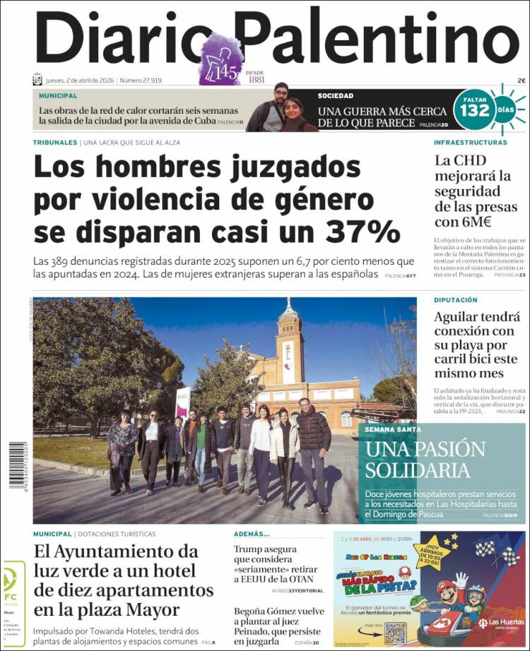 Portada de Diario Palentino (Espa&ntilde;a)