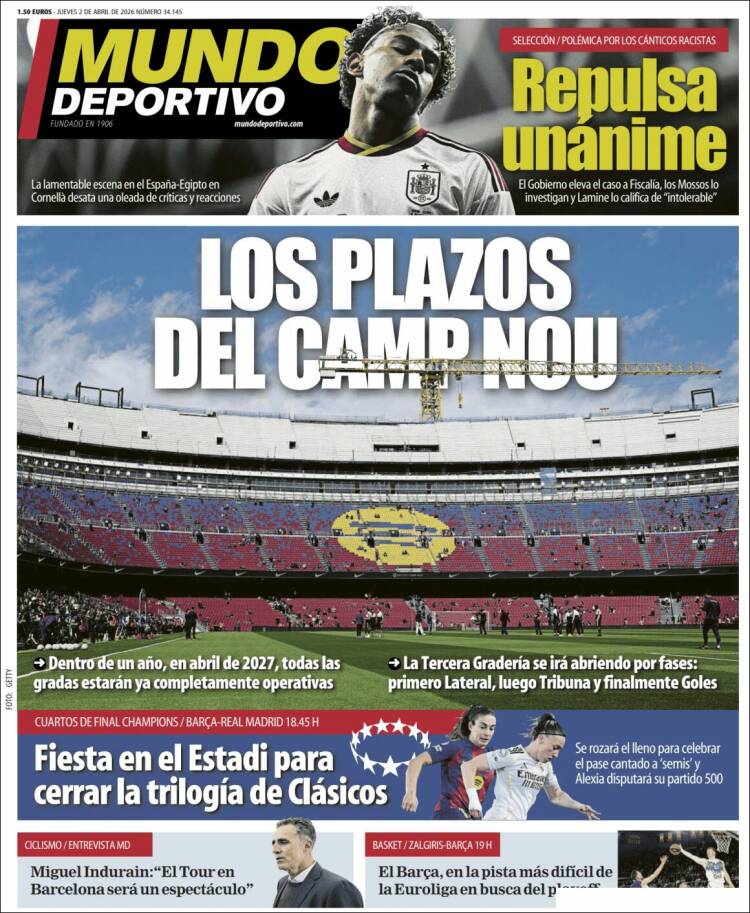 Portada de El Mundo Deportivo (Espa&ntilde;a)