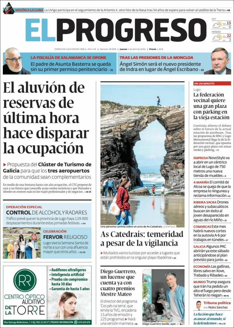 Portada de El Progreso (Espa&ntilde;a)