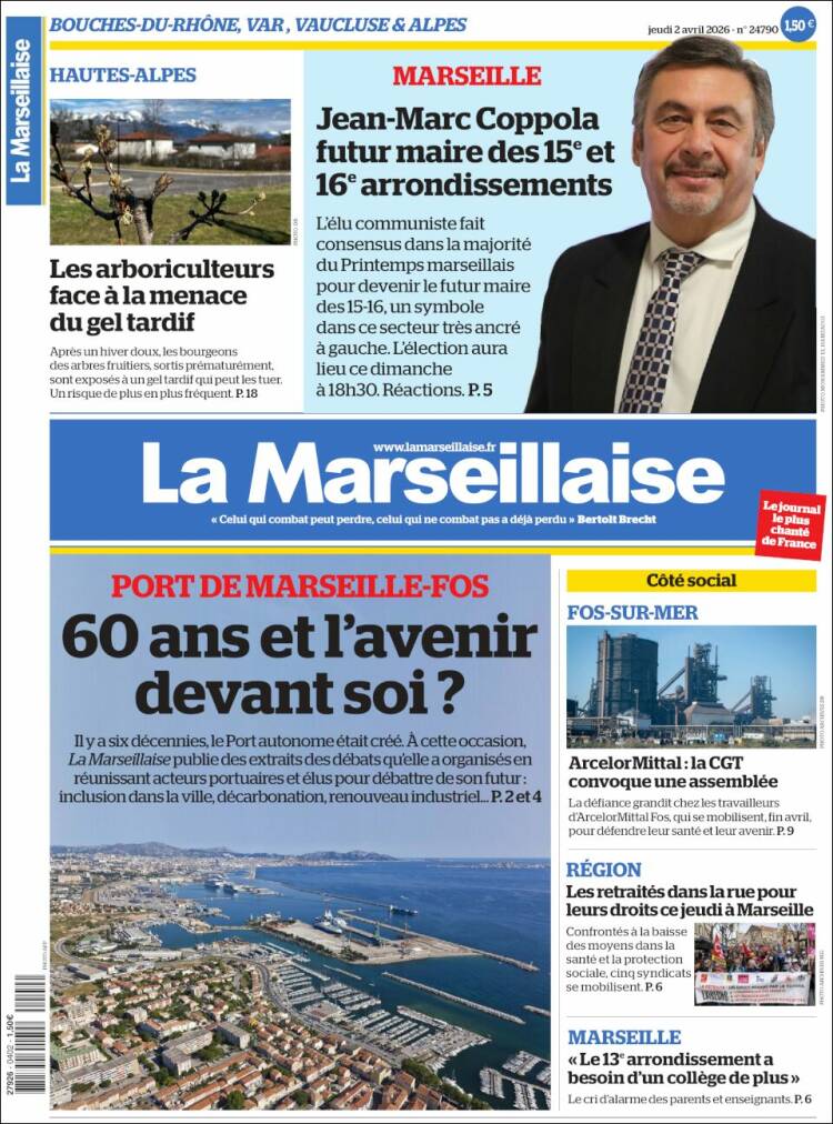 Portada de La Marseillaise (France)