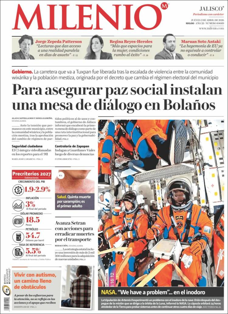 Portada de Milenio de Hidalgo (M&eacute;xico)