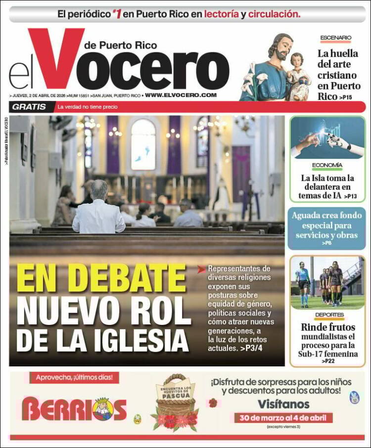 Portada de Vocero (Puerto Rico)