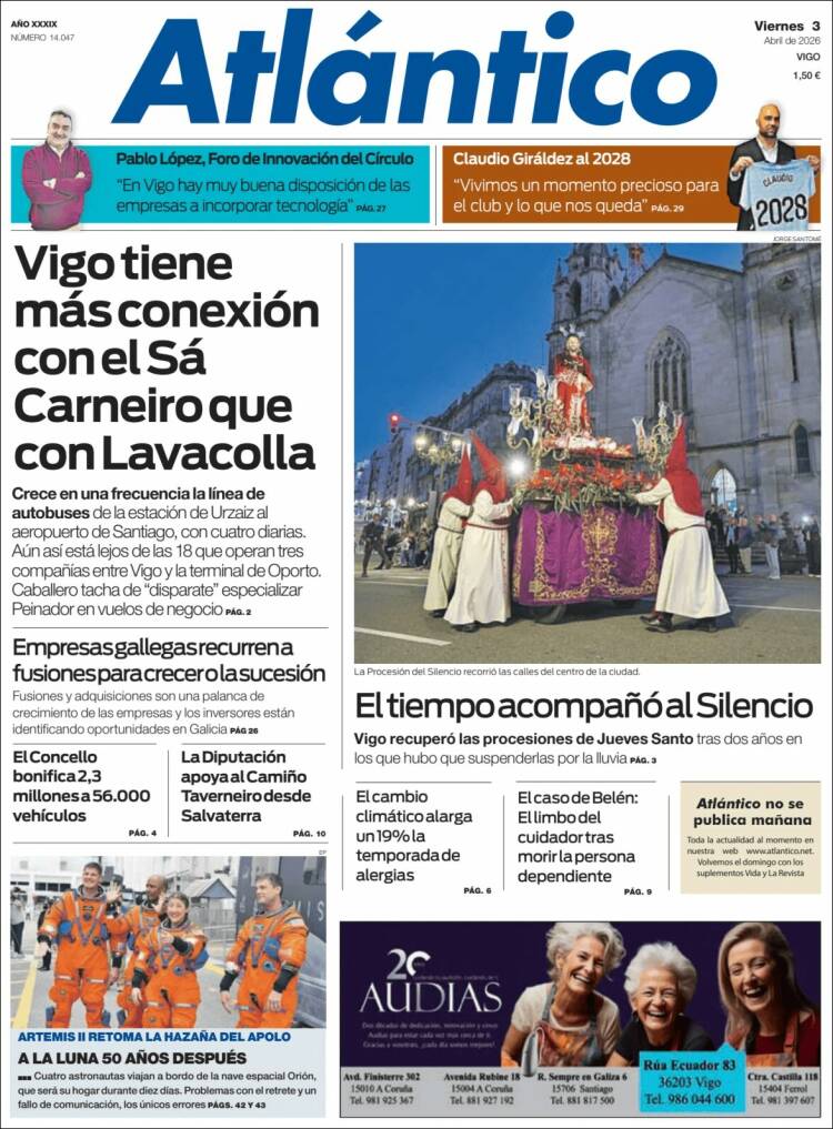 Portada de Atlántico Diario (Espa&ntilde;a)