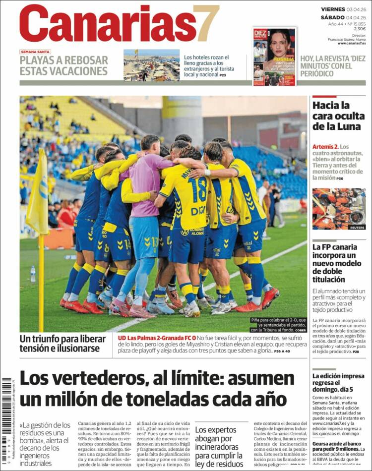 Portada de Canarias 7 (Espa&ntilde;a)