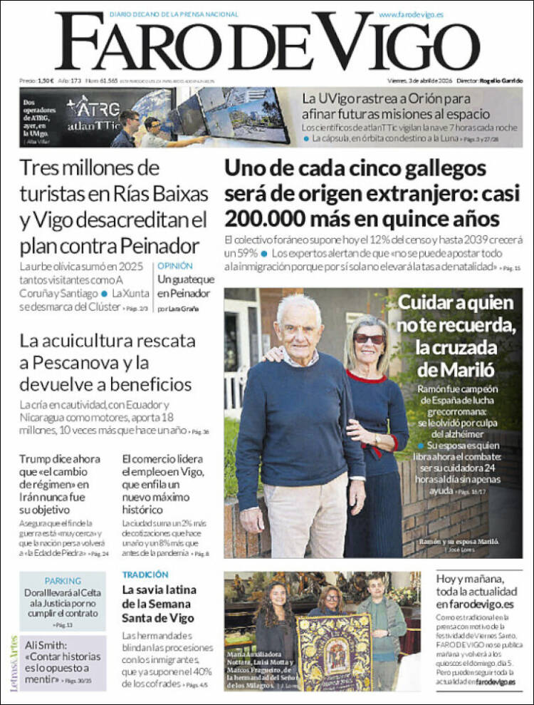 Portada de Faro de Vigo (Espa&ntilde;a)