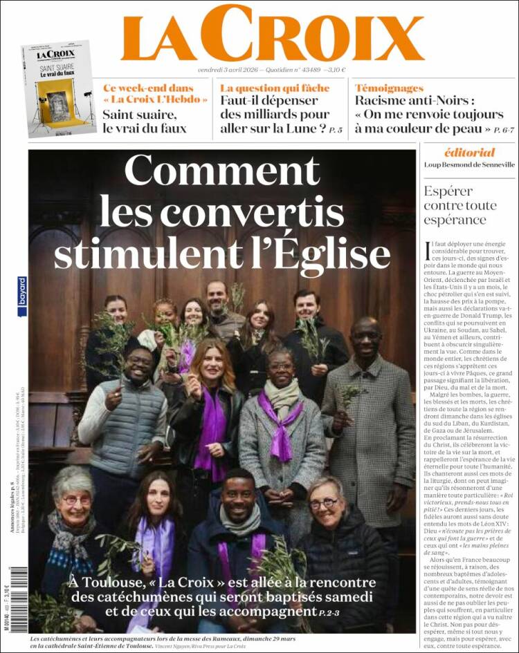 Portada de La Croix (Francia)