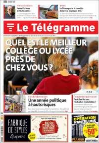 Portada de Télégramme (Francia)