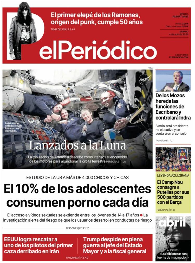 Portada de El Periódico (Espa&ntilde;a)