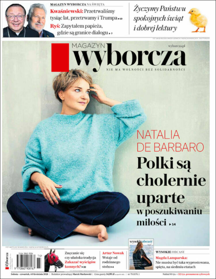 Portada de Gazeta Wyborcza (Polonia)