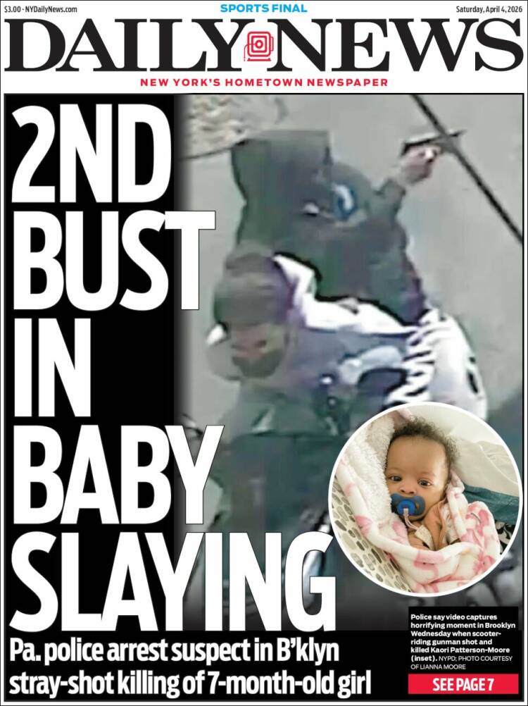 Portada de Daily News - New York (USA)