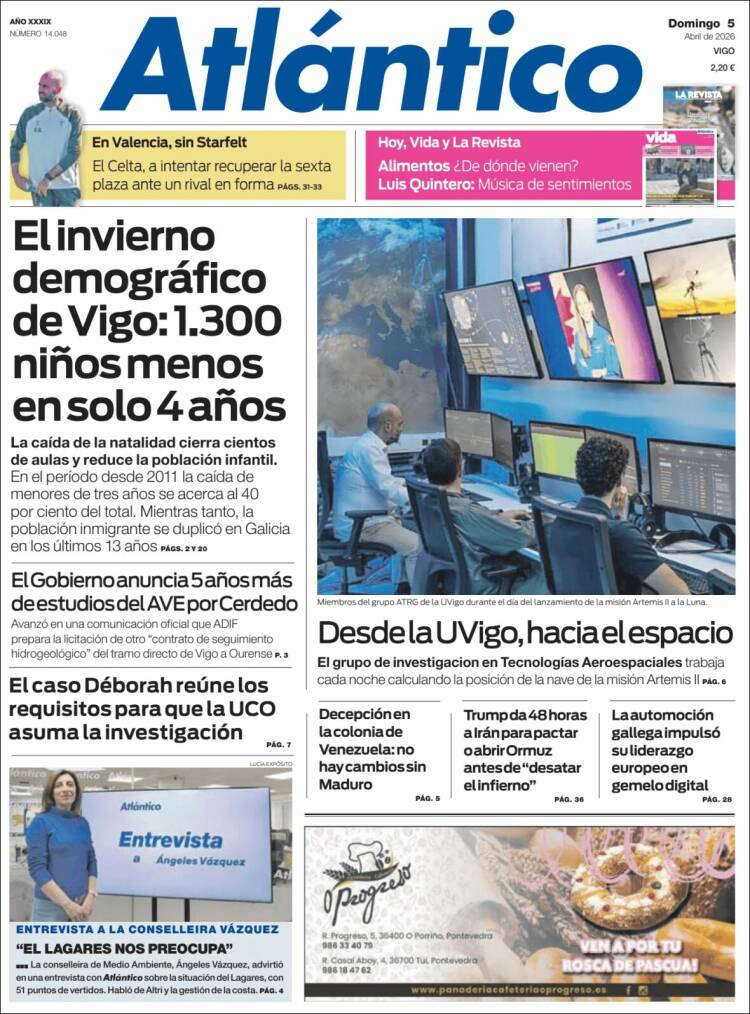 Portada de Atlántico Diario (Espa&ntilde;a)