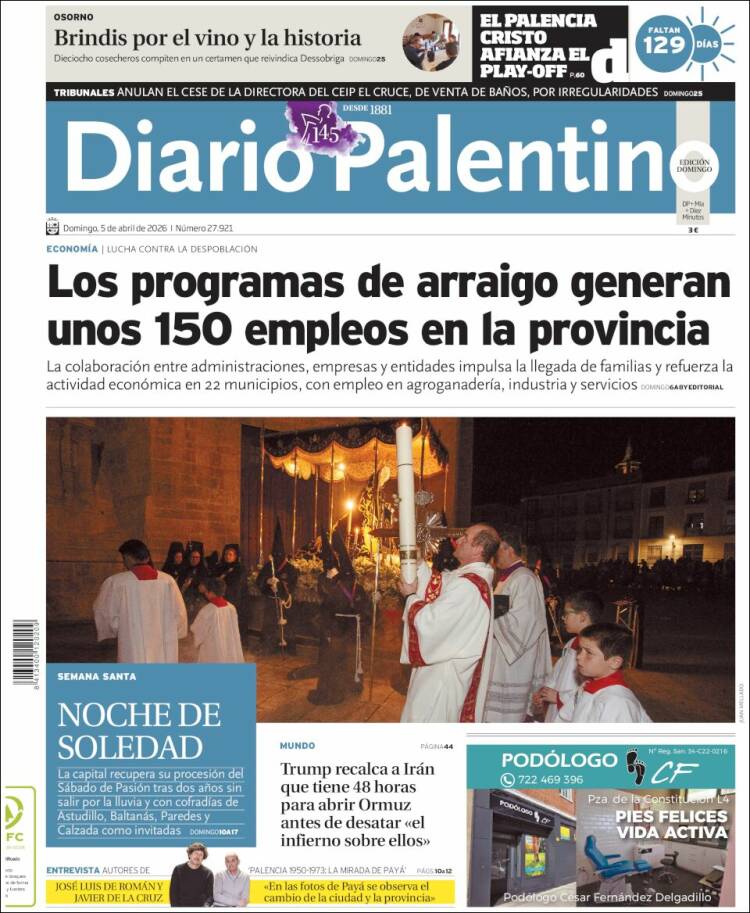 Portada de Diario Palentino (Espa&ntilde;a)