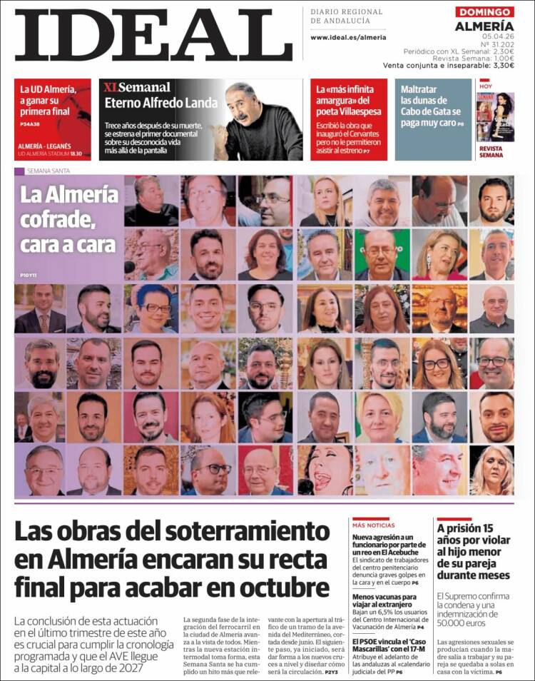 Portada de Ideal Almeria (Espa&ntilde;a)