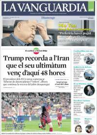 Portada de La Vanguardia (Espa&ntilde;a)