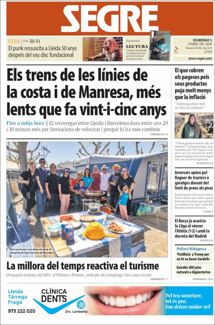 Portada de Segre (Espa&ntilde;a)