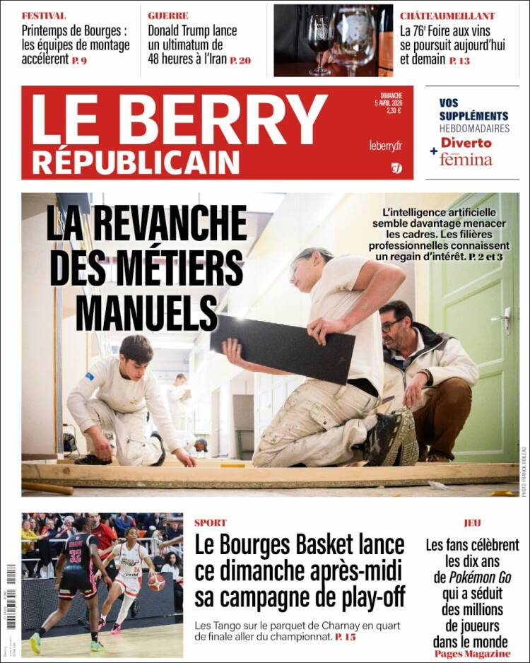 Portada de Berry Republicain (Francia)