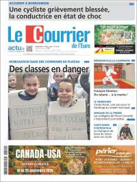 Portada de Le Courrier de l'Ouest (Francia)