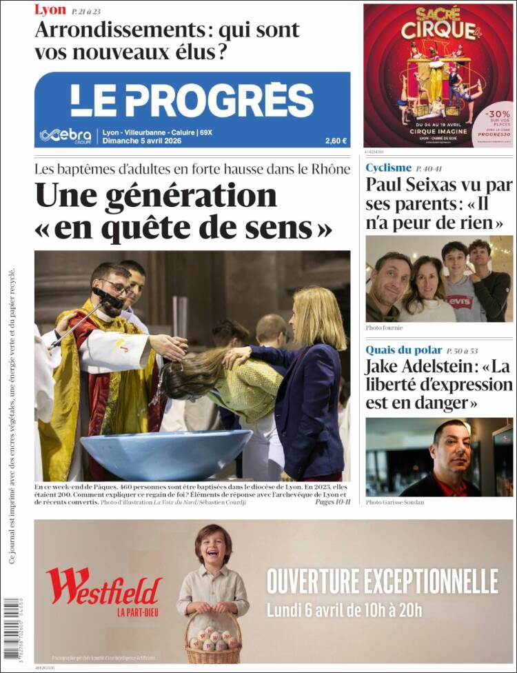Portada de Progres de Fecamp (Francia)