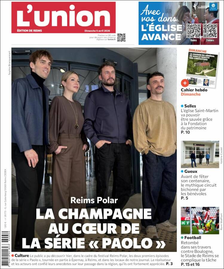 Portada de L'Union (Francia)