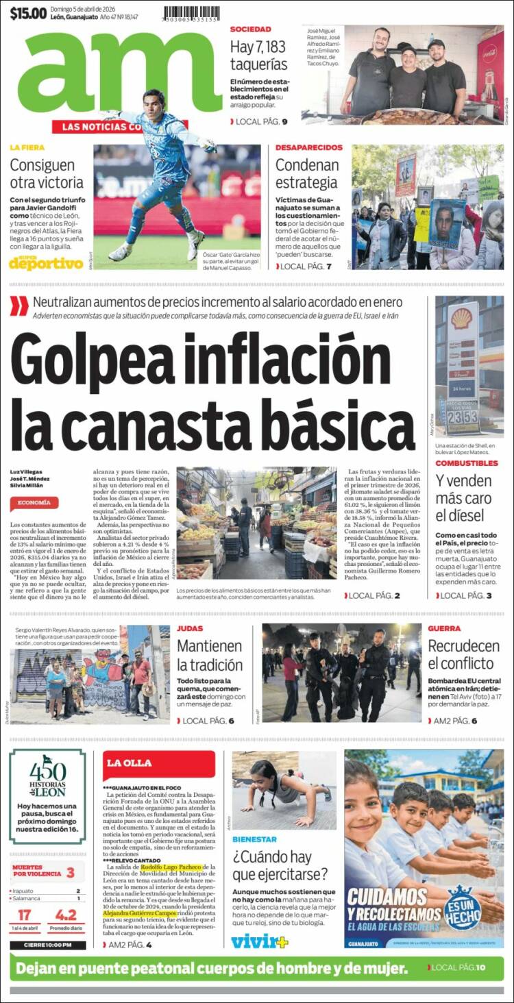 Portada de Al Día A.M. (M&eacute;xico)