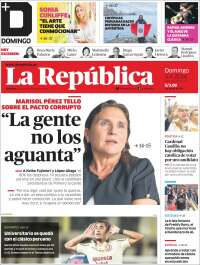 Portada de La Republica (Per&uacute;)