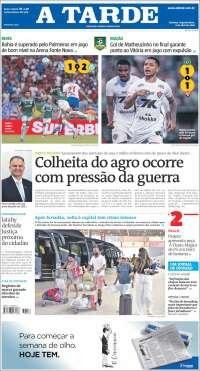 Portada de Diário A Tarde (Brasil)