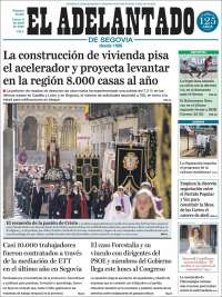Portada de El Adelantado de Segovia (Espa&ntilde;a)