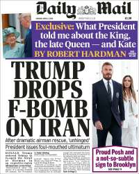 Portada de Daily Mail (Royaume-Uni)