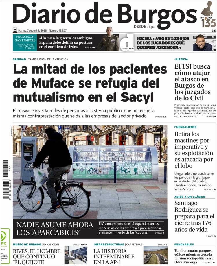 Portada de Diario de Burgos (Espa&ntilde;a)