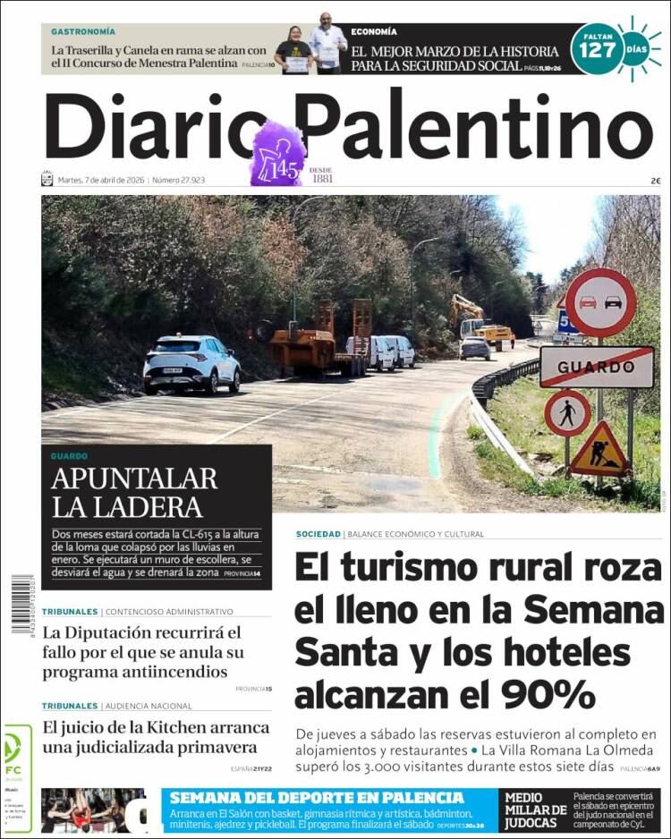 Portada de Diario Palentino (Espa&ntilde;a)