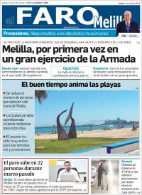 Portada de El Faro de Melilla (Espa&ntilde;a)