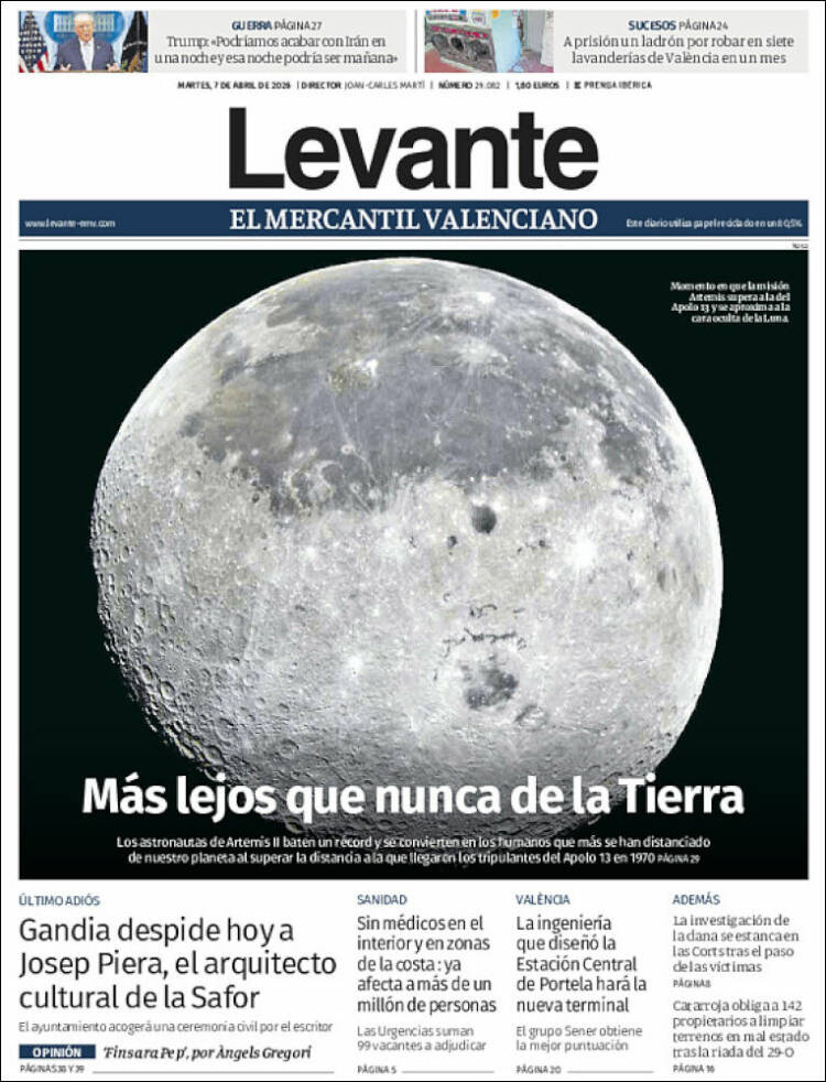 Portada de Levante (Espa&ntilde;a)