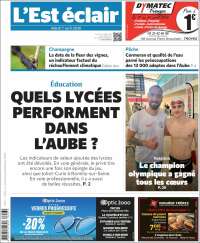 Portada de L'Est Eclair (Francia)