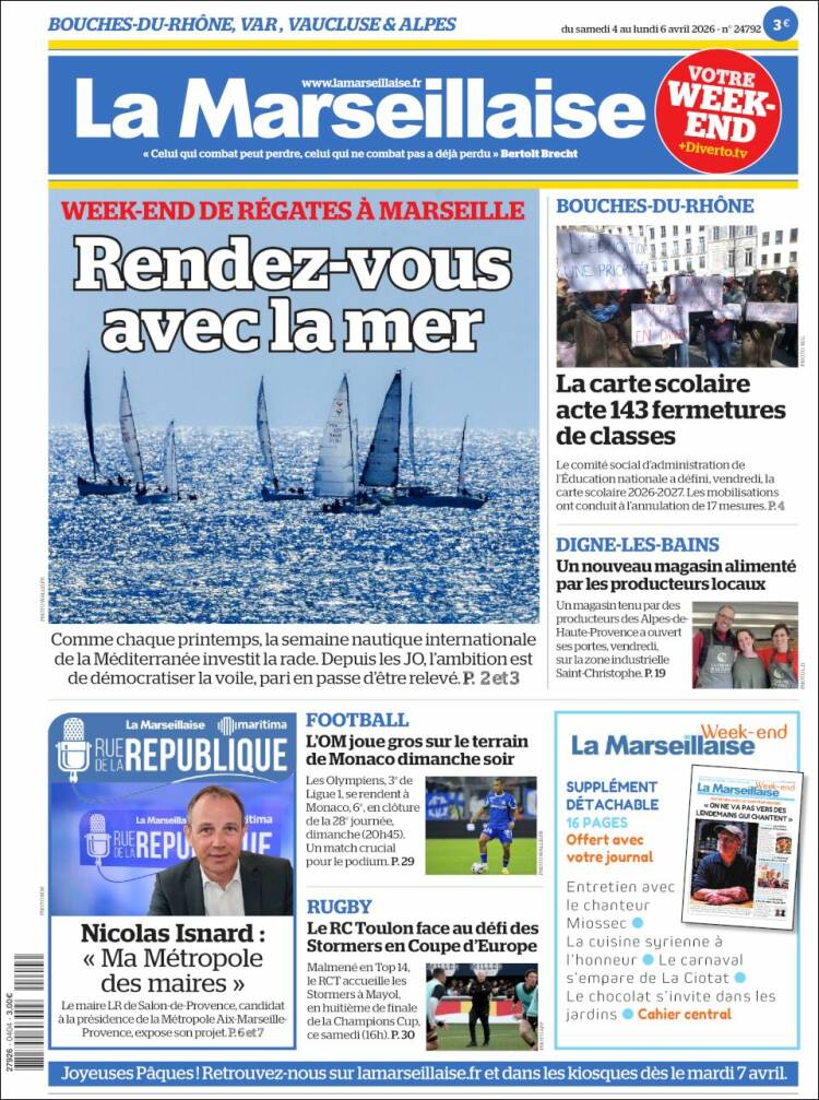 Portada de La Marseillaise (France)