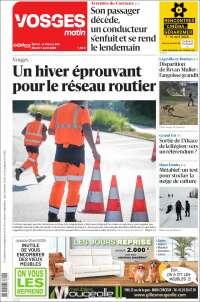 Portada de Vosges Matin (Francia)