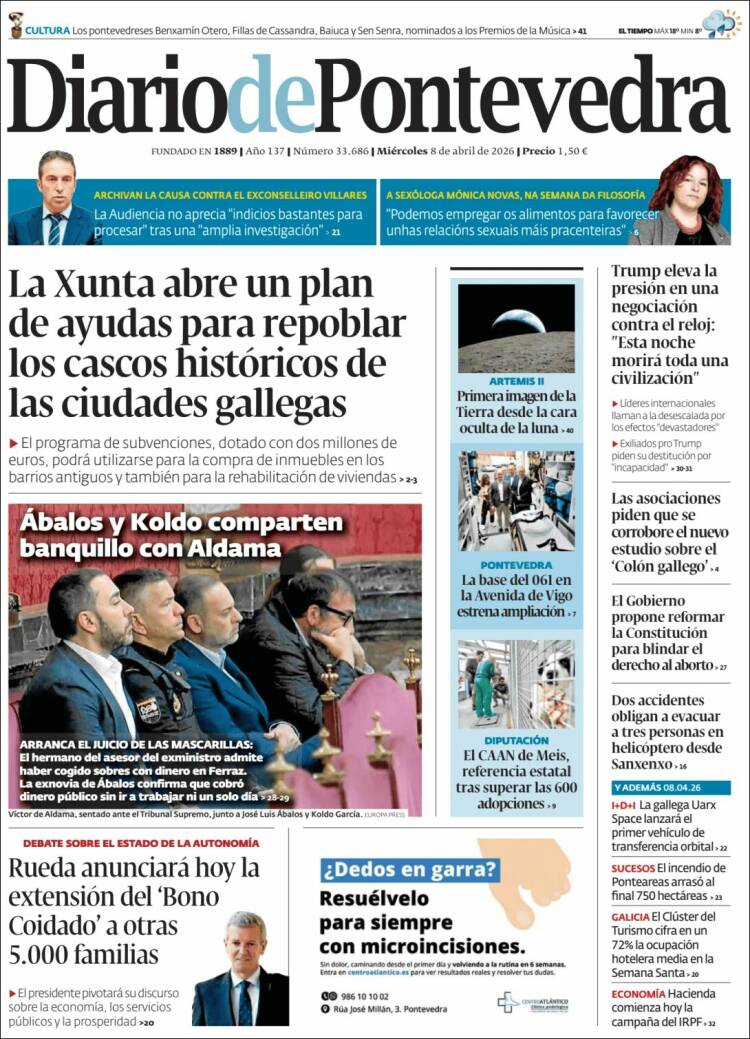 Portada de Diario de Pontevedra (Espa&ntilde;a)
