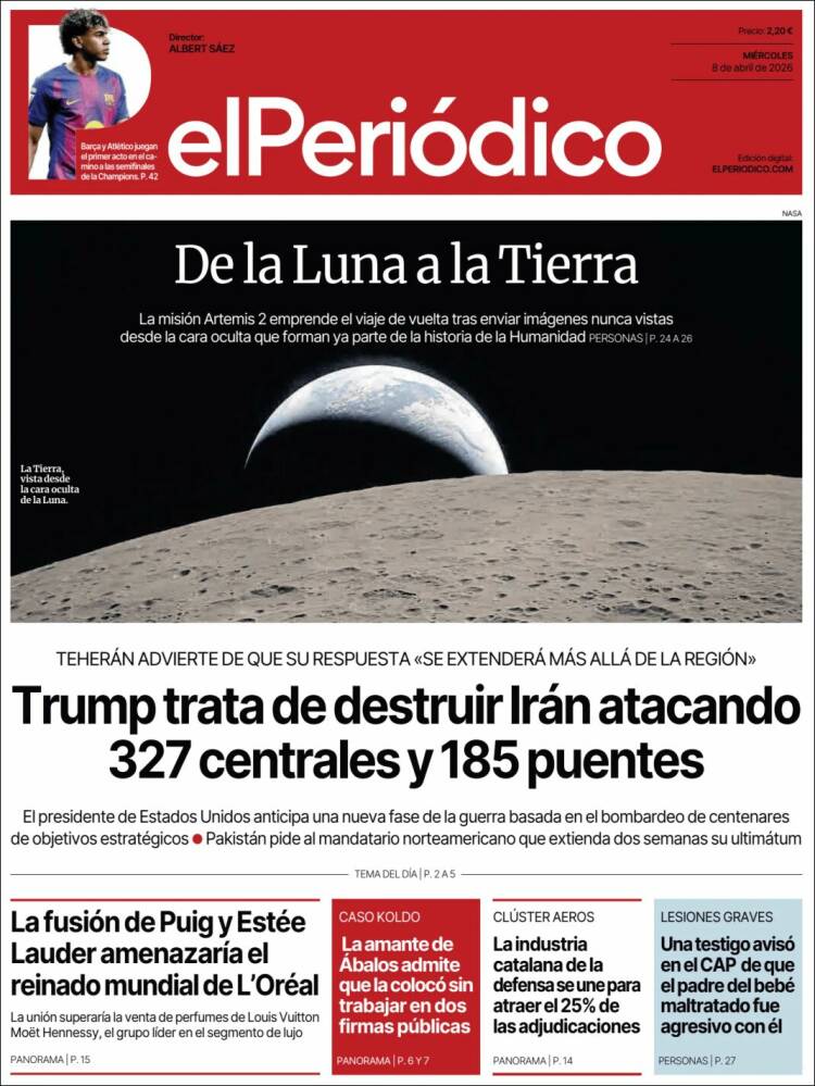Portada de El Periódico (Espa&ntilde;a)