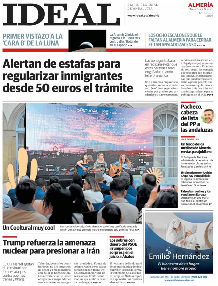 Portada de Ideal Almeria (Espa&ntilde;a)