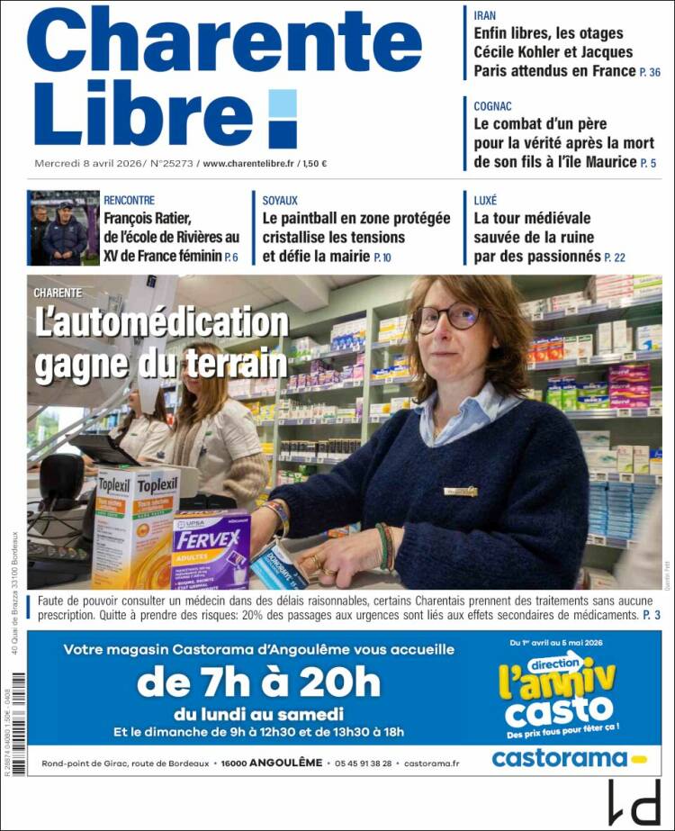 Portada de Charente Libre (Francia)