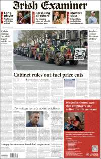 Portada de Irish Examiner (Irlanda)