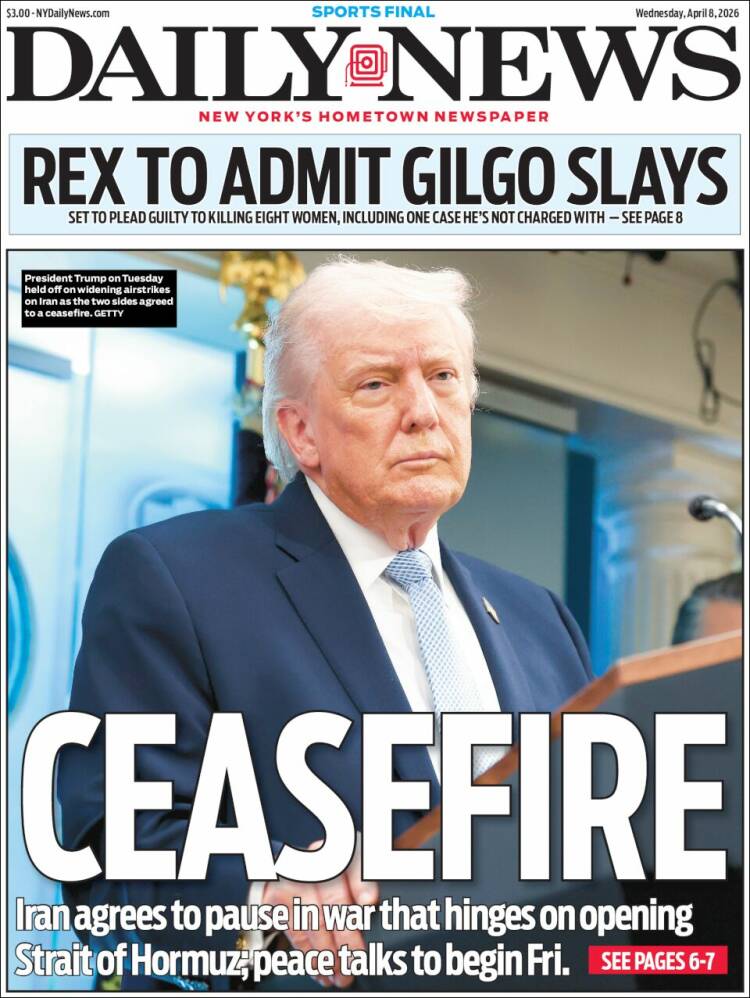 Portada de Daily News - New York (USA)